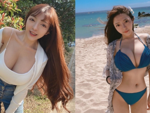 巨乳正妹「Vina 林萱」穿什麼都變緊身衣　水汪汪大眼讓人著迷