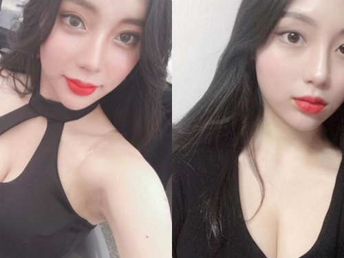 氣質正妹金妍兒「上班秒變火辣SG」，爆乳好曲線太吸睛了！