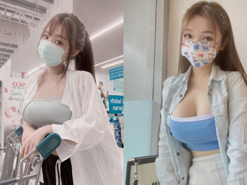 甜美口罩正妹「逛賣場曲線好洶湧」，IG上的露臉美照讓人動心了！
