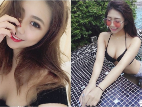 前凸後翹！長髮正妹自備「白嫩大湯圓」！泡在水裡看起來更美味了啊！