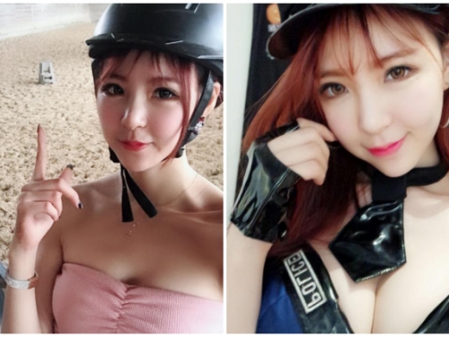 氣質「美乳正妹」學騎馬！超清新的「完美笑容」讓人被治癒，好想當那批馬啊！