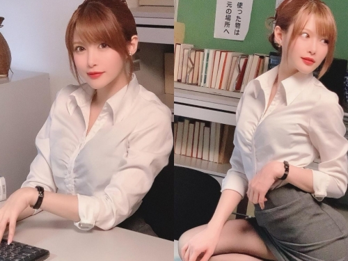 正妹OL同事「相沢みなみ」總是不小心露出內褲！原來是想被全公司男同事教訓啊