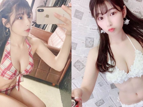 甜美櫻花妹「胸前雪乳太危險」，比基尼自拍「福利好優」！
