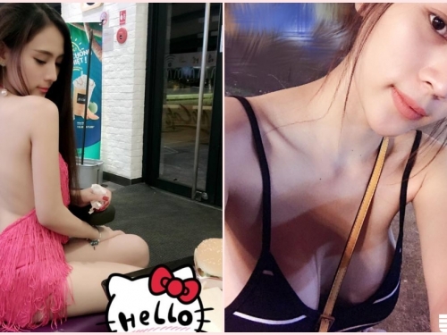 超兇悍「麥當勞裸背妹」美乳差點滑出來！粉紅肚兜裝乳量讓人看的不要不要…