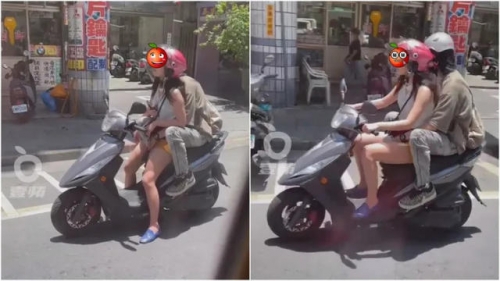 情侶雙載等紅燈「撫摸16秒」！女露謎樣表情 網嗨喊：挖呀挖呀挖