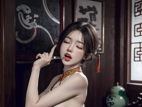 🔞AI生成~AI Beauty🔞-No65🔞Cheongsam Chinese