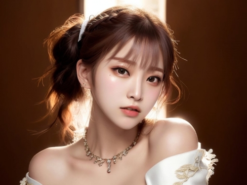 AI generates beauty ~ off-shoulder kimono