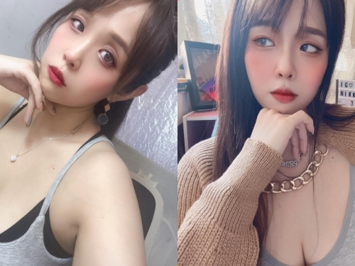 巨乳正妹「果凍兒」地心引力超強大，性感背心造型「深溝好長」！