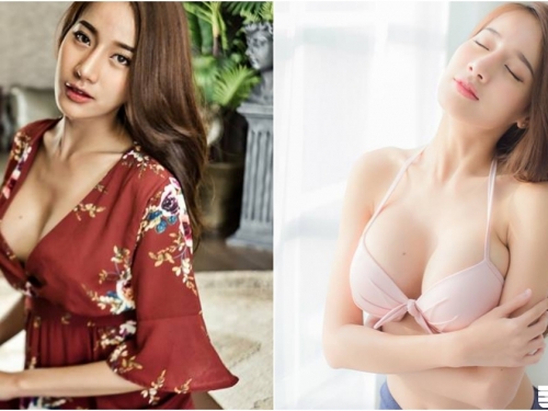 性感又氣質！「美女鋼琴家」在家大爆乳！低胸洋裝擋不住「渾圓白皙」的奶奶露出！