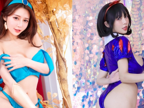 巨乳甜心「安希Anxi」搭上迪士尼公主熱潮　化身性感茉莉和白雪公主