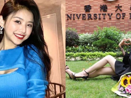 香港大學「正妹學霸」人正身材好！學士服暗藏「豐滿雪胸」神似邱淑貞！