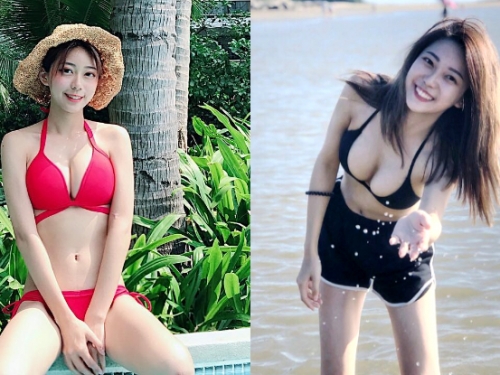 白浪滔滔不要怕！「胡可萱Rana」清甜笑容超吸睛，難得掏出大山峰就驚豔全場！