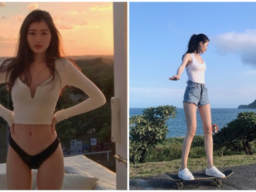驚世美顏！「空靈系正妹」還有一雙逆天長腿，高雅氣質搭配完美比例根本就是仙女！