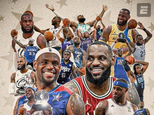 NBA》明星賽先發名單出爐！40歲詹姆斯連21年先發寫史上第1人霸業