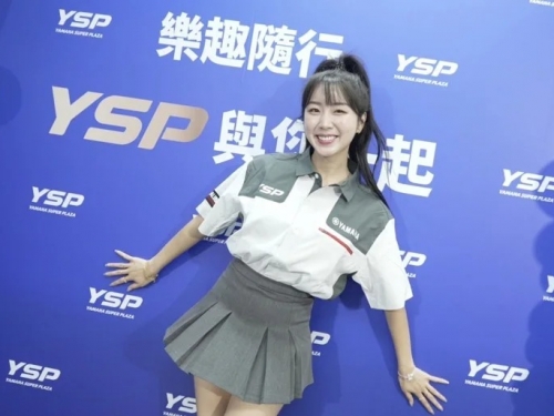 中職》台鋼啦啦隊女神安芝儇 攜手YAMAHA YSP體驗全新大昌機車行