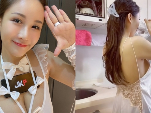 戀愛系正妹「華華Bivi」在家穿睡衣起舞，「32E雪乳」呼之欲出，近10萬人點讚朝聖！
