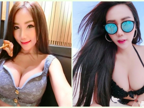 好狂！超銷魂「白嫩大奶妹」挺豪乳坐在對面！極度誘惑的「邪惡視角」讓人受不了…