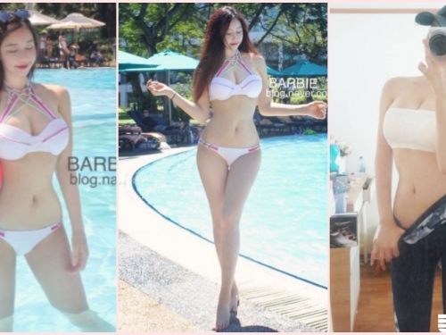 好養眼！比基尼美乳正妹「低胸畫面」真犯規！超雪白長腿逼死人啊…