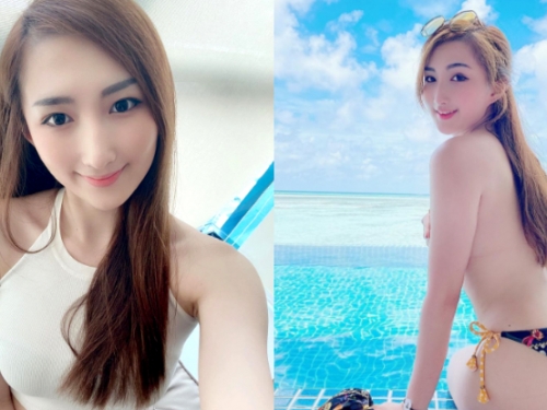 Oops！仙氣美女「雪雪」來不及穿好就被"攝"，側身回眸甜笑眷顧了所有男人心！