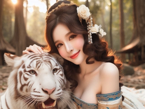 tanning pet white big cat