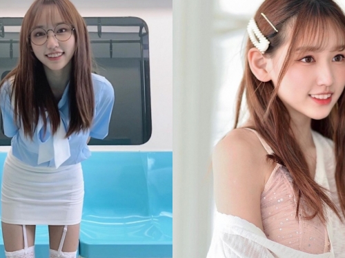 台藝大清純系正妹「伊品 Lora」，天使臉蛋配逆天長腿！捷運裡穿白吊帶襪太犯規