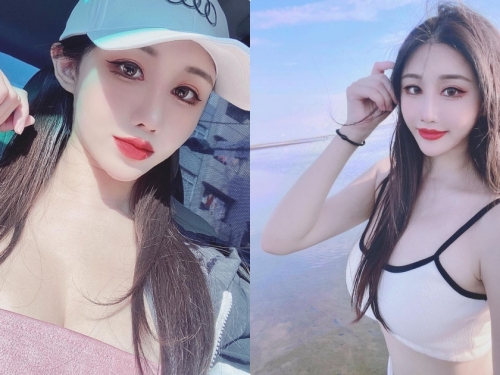 高美濕地超辣美乳正妹「夏小允」，白嫩美肌好讓人驚豔！