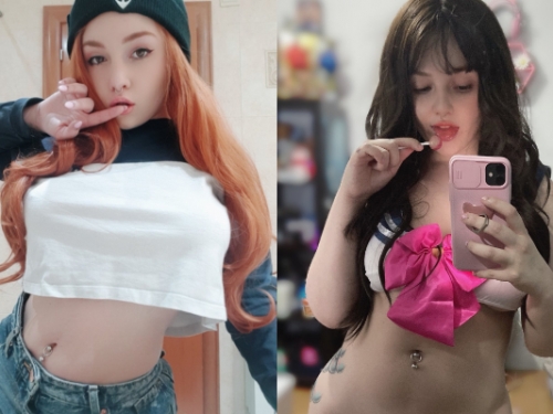 粉絲限定專屬福利！性感妹深藏不露Cosplay大解放…渾圓美乳呼之欲出