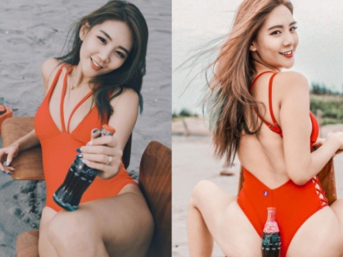 高挑美體！「小佳Eunice」長腿擄獲腿控心，Ｆ級乳力讓司機感嘆：「眼睛不夠看啦！」