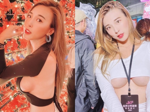 神到了！夢幻聖誕樹前「超兇南半球正妹」，「火辣乳量」辣到讓人噴火！