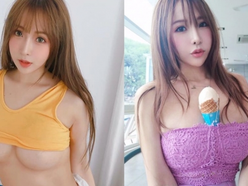 太辣！巨乳女神「邱默默」就是這麼大方！再曬「乳夾冰淇淋」自拍照造福粉絲！