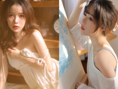正妹畫家小露香肩展現性感微撩　高中美照曝光…瞬間引發網友暴動！