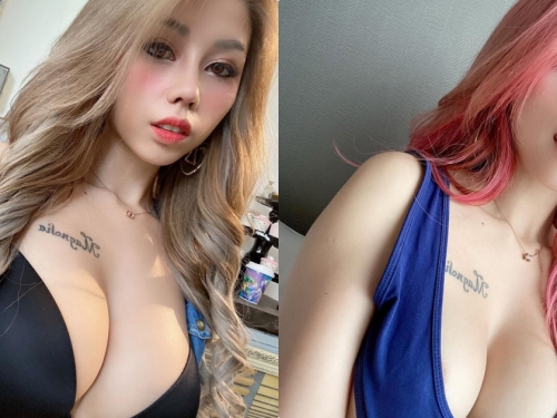超兇狠F奶！正妹「張嘻嘻」車頭燈放大絕，乳含量根本滿分！