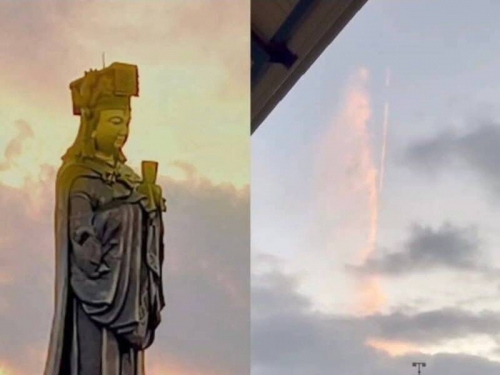 鳳凰過境媽祖現身？ 網傳「神蹟照」引發討論