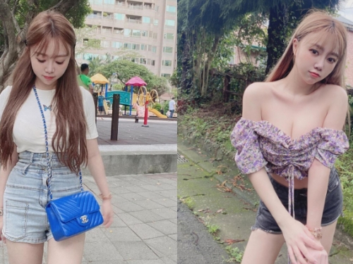 姐姐帶著大皮球！小隻馬「米妹Vanessa」公園出沒　緊身衣展現豐滿奶球