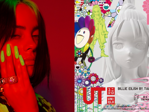破天荒聯名！Billie Eilish X 村上隆 UT 系列下週開賣，聯名鑰匙圈「只送不賣」