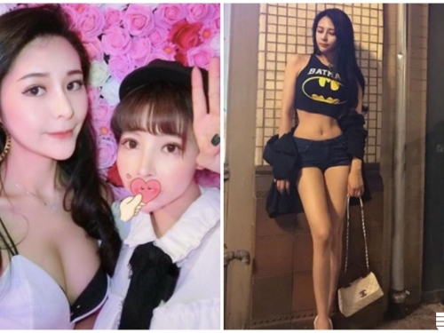 九頭身辣妹「逆天長腿」超驚人，合照時旁邊「童顏正妹」成亮點！